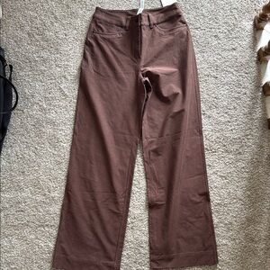 Brown High-Waisted Pants